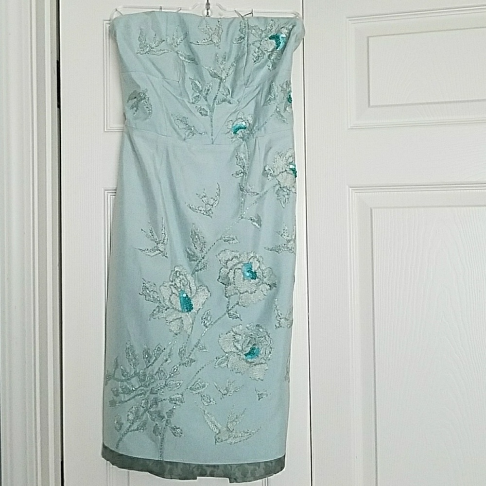 Tracy Reese silk, strapless dress